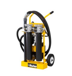 Carrito de filtración Parker MFU para purificación de aceite hidráulico industrial